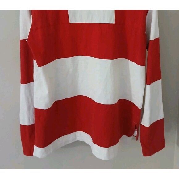 Alex Mill Francoise Striped Tee Top Size Small White Red Nautical Cotton - Picture 9 of 10